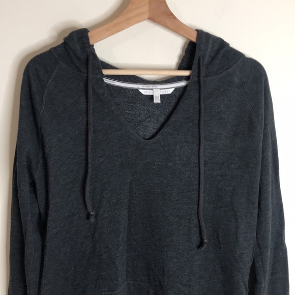 Victoria's Secret LOVE Bling Sleeves Grey Pullover Hoodie Size XS - Picture 3 of 12